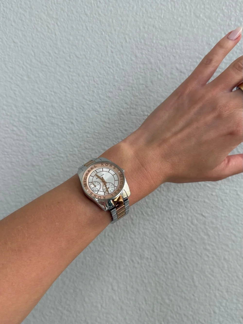 Michael Kors Two-Tone Women's Chronograph Watch - Rose Gold & Silver Tone